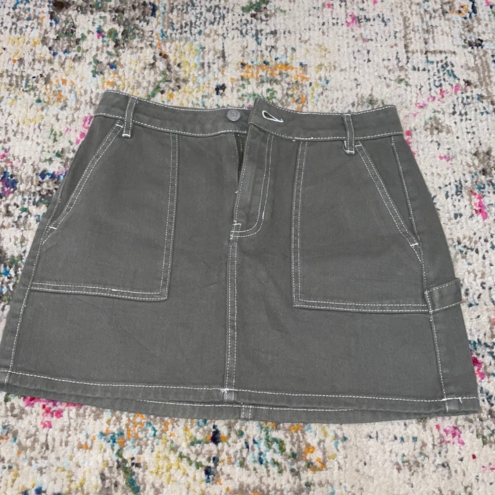 NWOT Army Green Skirt